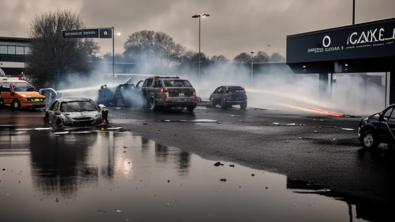 Fire Destroys 140 Cars at Gatwick Airport Car Park